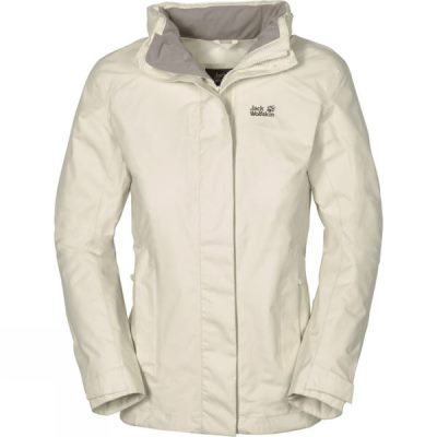 Chaquetas Jack Wolfskin Highland Mujer Beige - Chile APQ918243